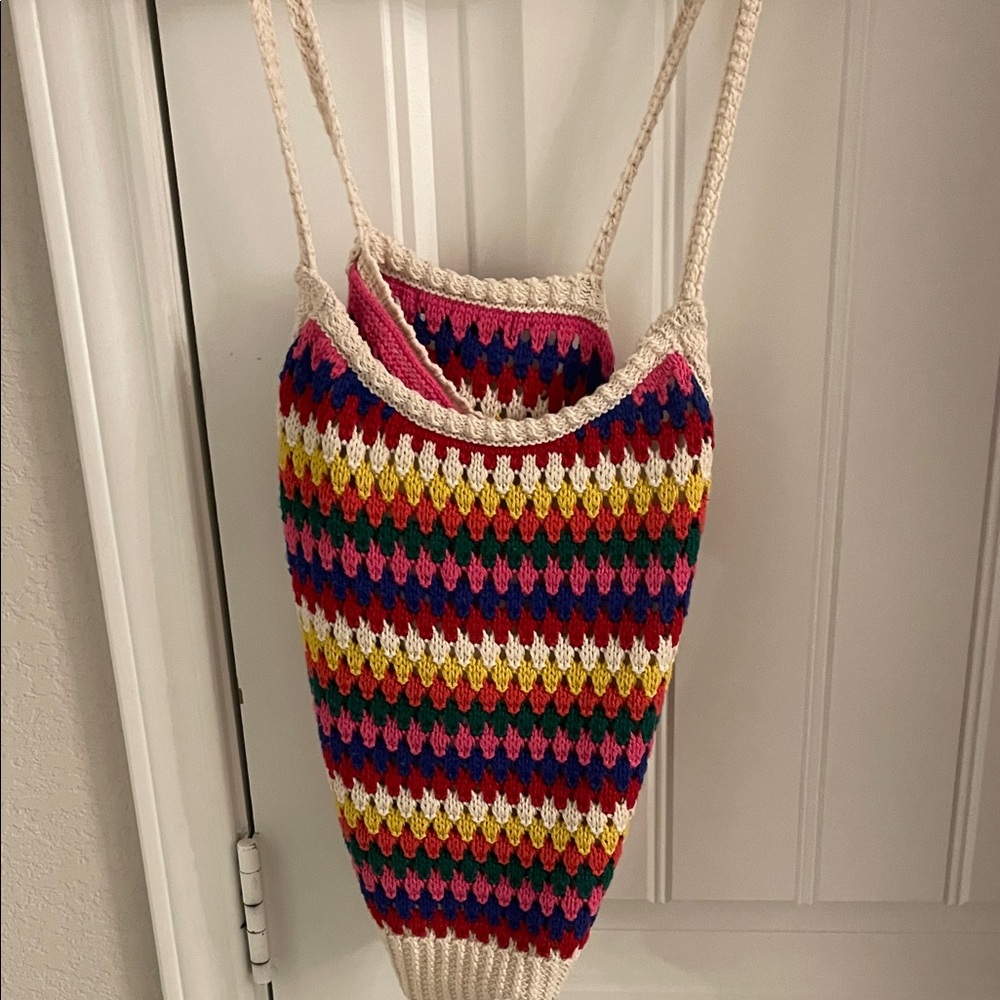 Colorful Knit Top size small never worn